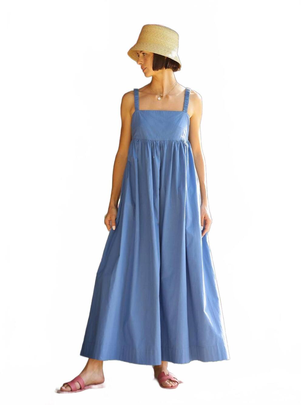 NEW MAISON MARIGOLD laguna sun dress in blue